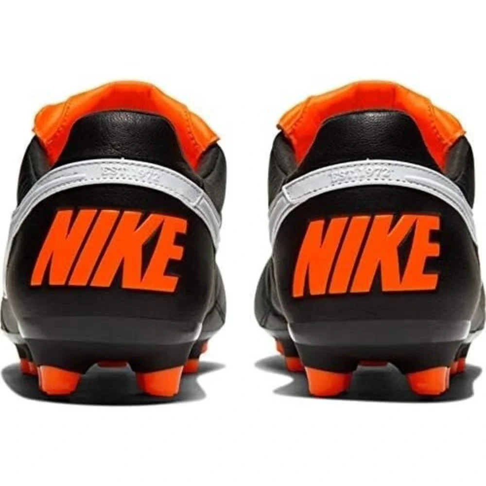 Nike Women's Premier II 2 FG Soccer Cleats 917803-018‎ Black White Orange Sz 6
